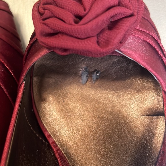 Mootsies Tootsies Burgundy Satin Pumps; sz. 8 - Picture 7 of 10